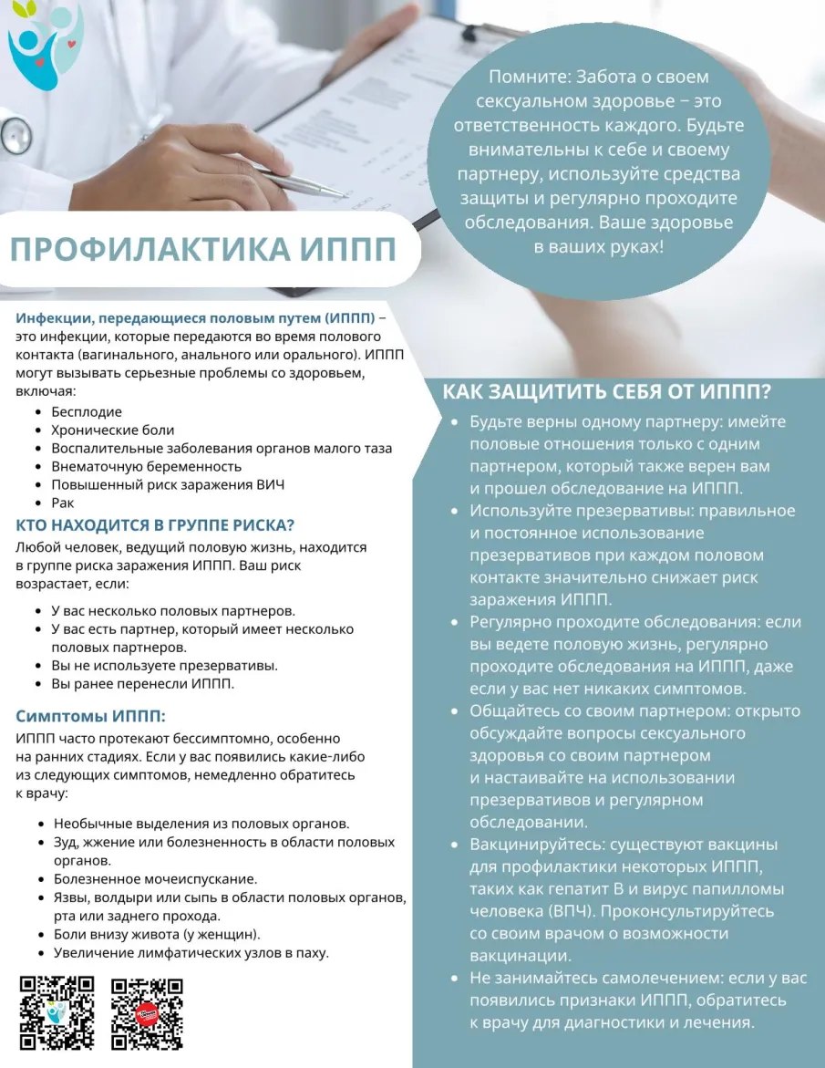 Популярно о заболеваниях/инфекциях, передающихся половым путем